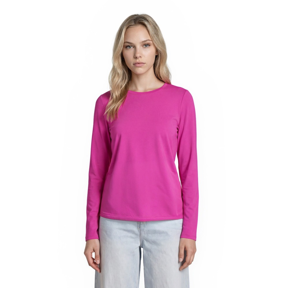 Lilly Pulitzer Pink Luxletic Top Women's Size Medium Long Sleeve Meryl Nylon